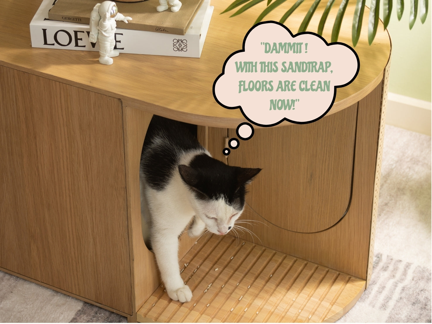 Poop Lounge - Stylish Cat Litter Box Furniture