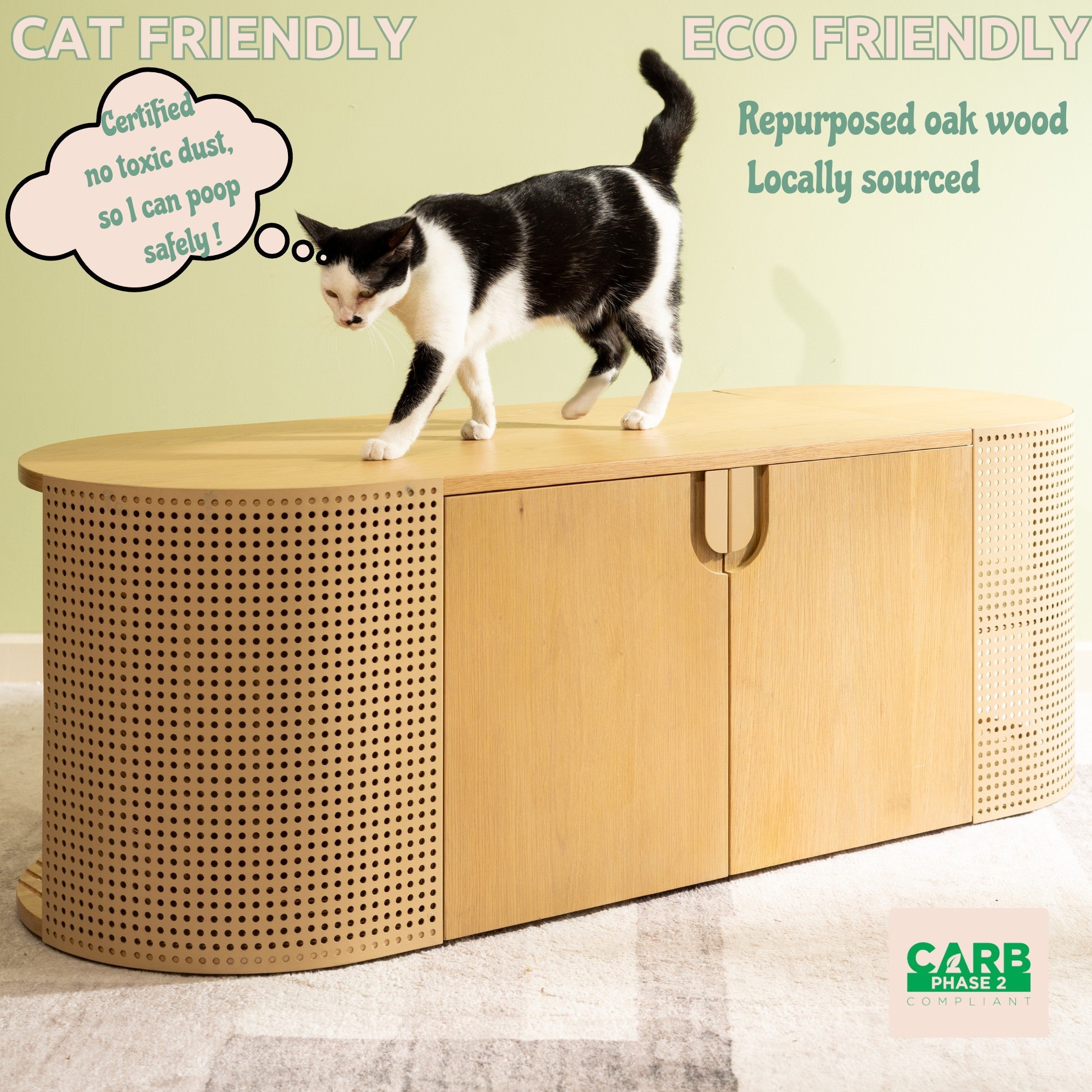 Poop Lounge Stylish Cat Litter Box Furniture Shichic